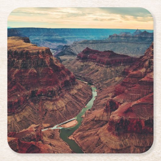 Nationalpark Grand Canyon Arizona, Colorado River Rechteckiger Pappuntersetzer (Vorderseite)