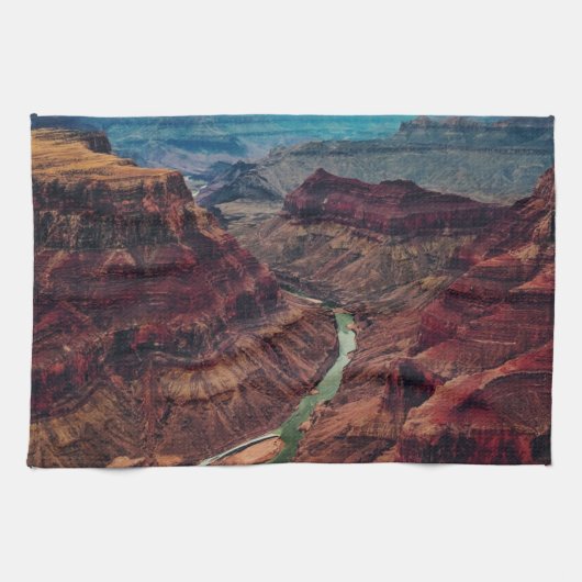 Nationalpark Grand Canyon Arizona, Fluss Colorado Geschirrtuch (Horizontal)