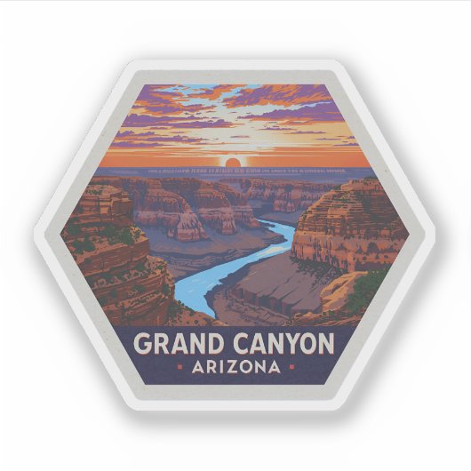Nationalpark Grand Canyon Aufkleber (Vorderseite)