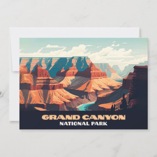 Nationalpark Grand Canyon Einladung (Vorderseite)