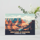 Nationalpark Grand Canyon Einladung (Stehend Vorderseite)