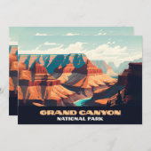 Nationalpark Grand Canyon Einladung (Vorne/Hinten)