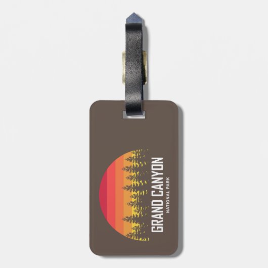Nationalpark Grand Canyon Gepäckanhänger (Rückseite vertikal)