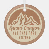 Nationalpark Grand Canyon Ornament Aus Glas (Vorderseite)