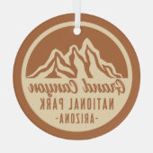 Nationalpark Grand Canyon Ornament Aus Glas (Rückseite)