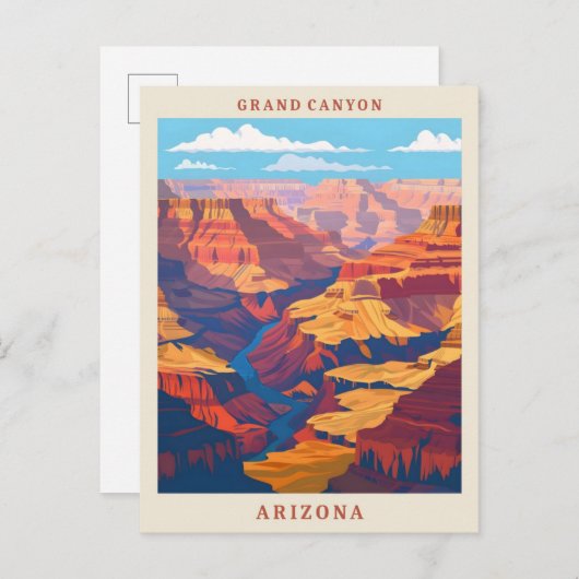 Nationalpark Grand Canyon Postkarte (Vorne/Hinten)