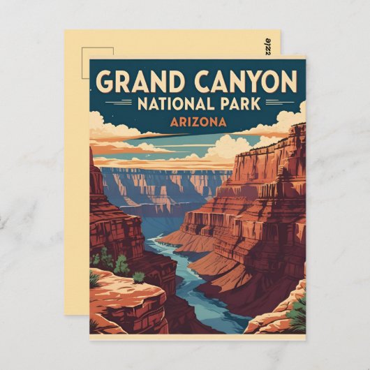 Nationalpark Grand Canyon Postkarte (Vorne/Hinten)