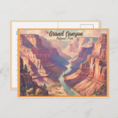 Nationalpark Grand Canyon Vintag Postkarte (Vorne/Hinten)