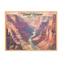 Nationalpark Grand Canyon Vintag Postkarte