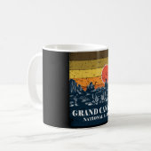 Nationalpark Grand Canyon Vintages Retro Kaffeetasse (Vorderseite Links)