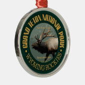 Nationalpark Grand Teton (Elch) Ornament Aus Metall (Rechts)