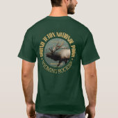 Nationalpark Grand Teton (Elch) T-Shirt (Rückseite)