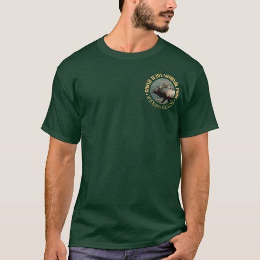 Nationalpark Grand Teton (Elch) T-Shirt (Vorderseite)