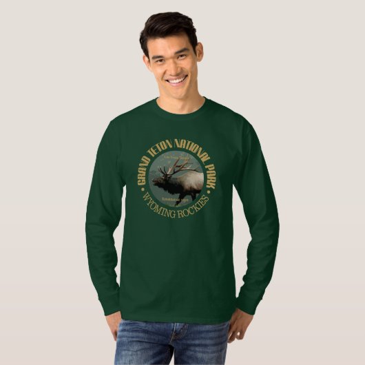 Nationalpark Grand Teton (Elch) T-Shirt (Vorne ganz)