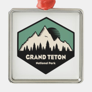 Nationalpark Grand Teton Ornament Aus Metall