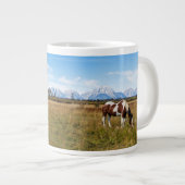 Nationalpark Grand Teton: Pferde Jumbo-Tasse (Vorderseite Rechts)