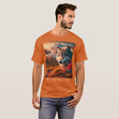 Nationalpark Gray Wolf Denali T-Shirt (Vorne ganz)