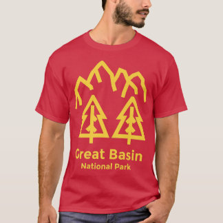 Nationalpark Great Basen Nevada Minimalistisch Ret T-Shirt
