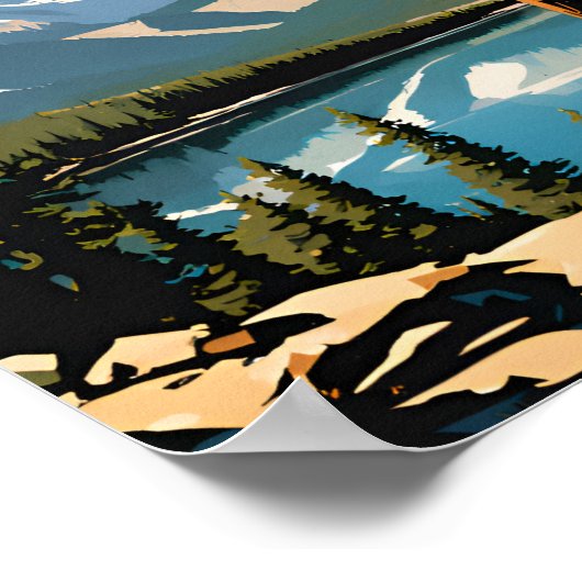 Nationalpark Great Basin Traditionelles Reisen Poster (Ecke)