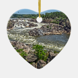 Nationalpark Great Fallss Keramik Ornament