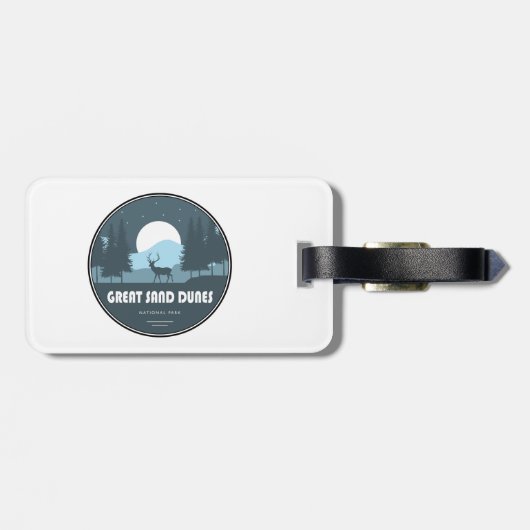 Nationalpark Great Sand Dunes Deer Gepäckanhänger (Rückseite horizontal)