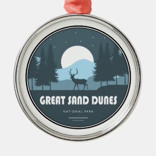 Nationalpark Great Sand Dunes Deer Ornament Aus Metall
