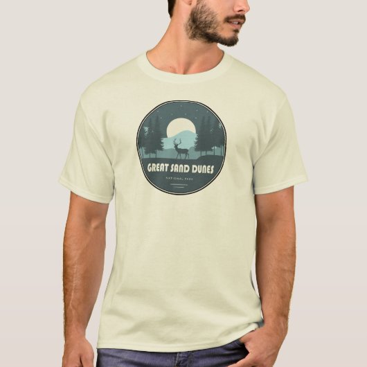 Nationalpark Great Sand Dunes Deer T-Shirt (Vorderseite)