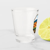 Nationalpark Great Sand Dunes - farbenfrohe Emblem Schnapsglas (Links)