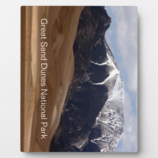 Nationalpark Great Sand Dunes Fotoplatte (Vorderseite)