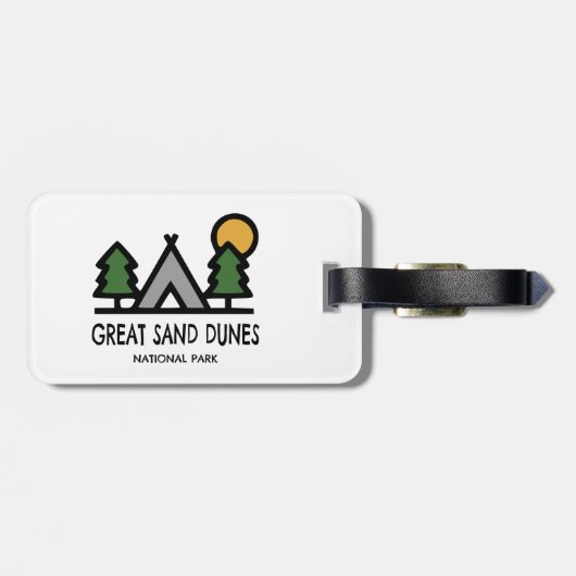 Nationalpark Great Sand Dunes Gepäckanhänger (Rückseite horizontal)