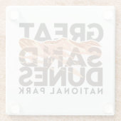 Nationalpark Great Sand Dunes Glasuntersetzer (Rückseite)