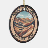 Nationalpark Great Sand Dunes Illustration Travel Keramik Ornament (Rechts)