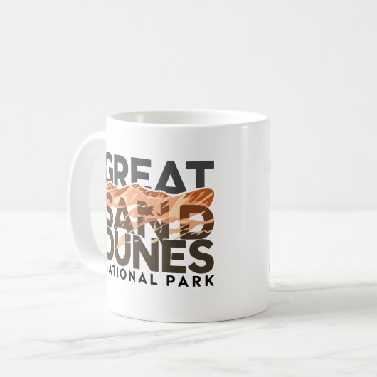 Nationalpark Great Sand Dunes Kaffeetasse (Vorderseite Links)