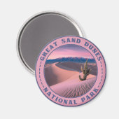 Nationalpark Great Sand Dunes Magnet (Vorderseite/Rückseite)