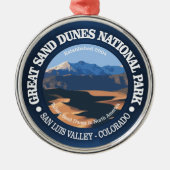 Nationalpark Great Sand Dunes Ornament Aus Metall (Vorne)
