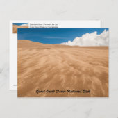 Nationalpark Great Sand Dunes Postkarte (Vorne/Hinten)