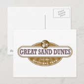 Nationalpark Great Sand Dunes Postkarte (Vorne/Hinten)