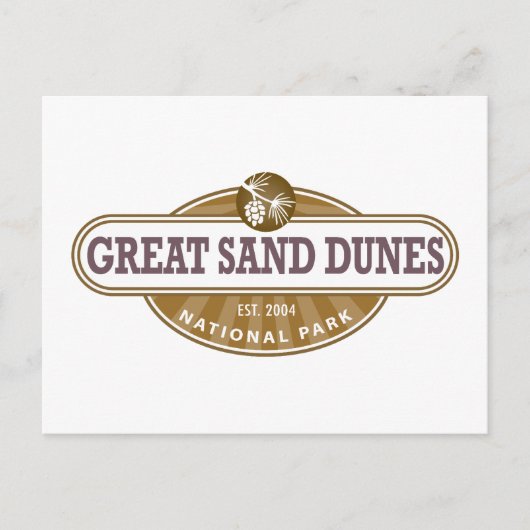 Nationalpark Great Sand Dunes Postkarte (Vorderseite)