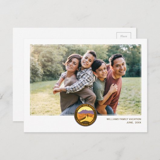 Nationalpark Great Sand Dunes Postkarte (Vorne/Hinten)