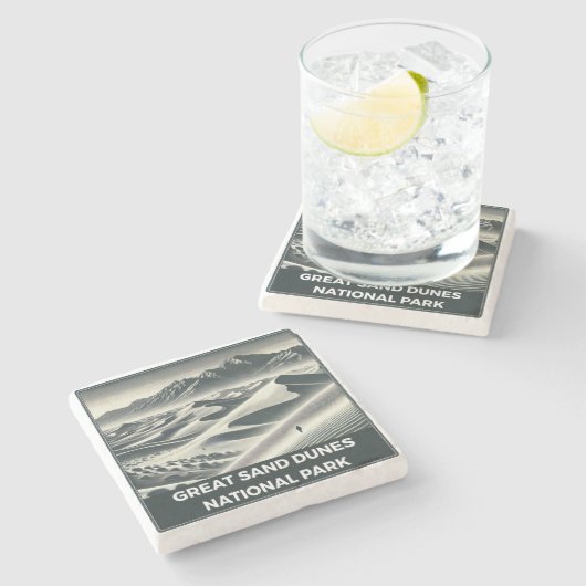 Nationalpark Great Sand Dunes Steinuntersetzer (Seitenansicht)