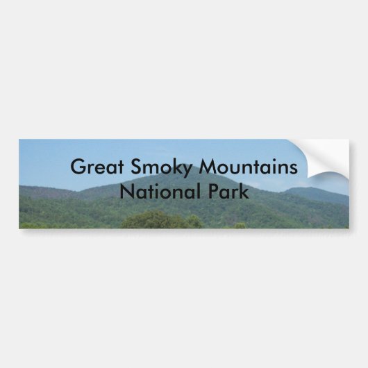 Nationalpark Great Smoky Mountains Autoaufkleber (Vorne)
