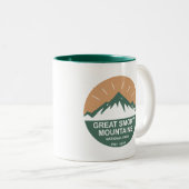 Nationalpark Great Smoky Mountains Zweifarbige Tasse (VorderseiteRechts)
