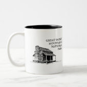 Nationalpark Great Smoky Mountains Zweifarbige Tasse (Links)