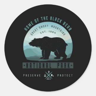 Nationalpark Große Smokygebirge Park Runder Aufkleber