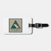 Nationalpark Grosses Becken Rustikal Gepäckanhänger (Vorderseite horizontal)