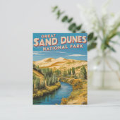 Nationalpark Grosses Sand Dunes Feiertagspostkarte (Stehend Vorderseite)