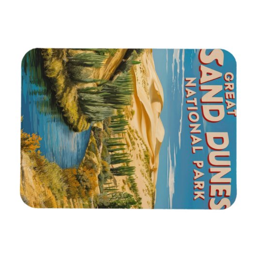 Nationalpark Grosses Sand Dunes Magnet (Horizontal)