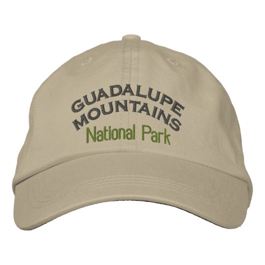 Nationalpark Guadalupe Bestickte Kappe (Vorderseite)