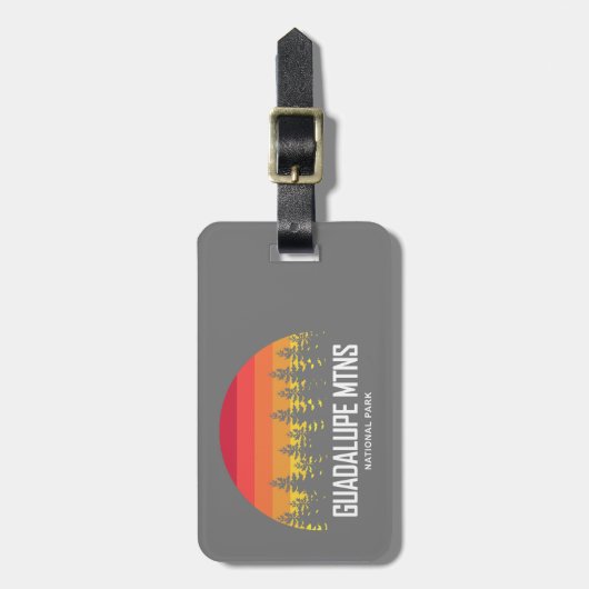 Nationalpark Guadalupe Gepäckanhänger (Vorderseite vertikal)