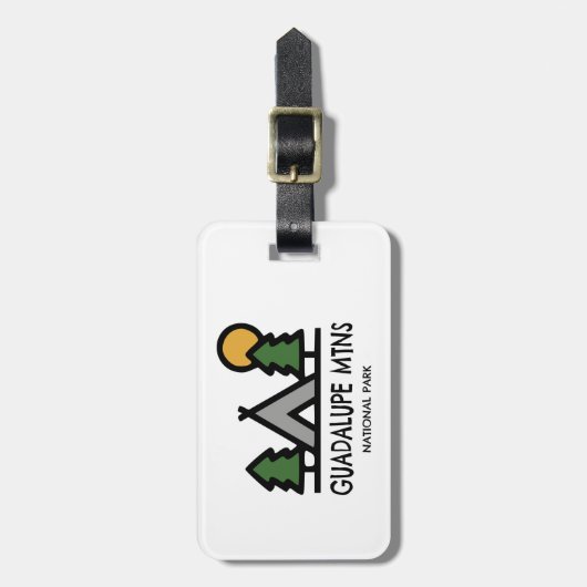 Nationalpark Guadalupe Gepäckanhänger (Vorderseite vertikal)